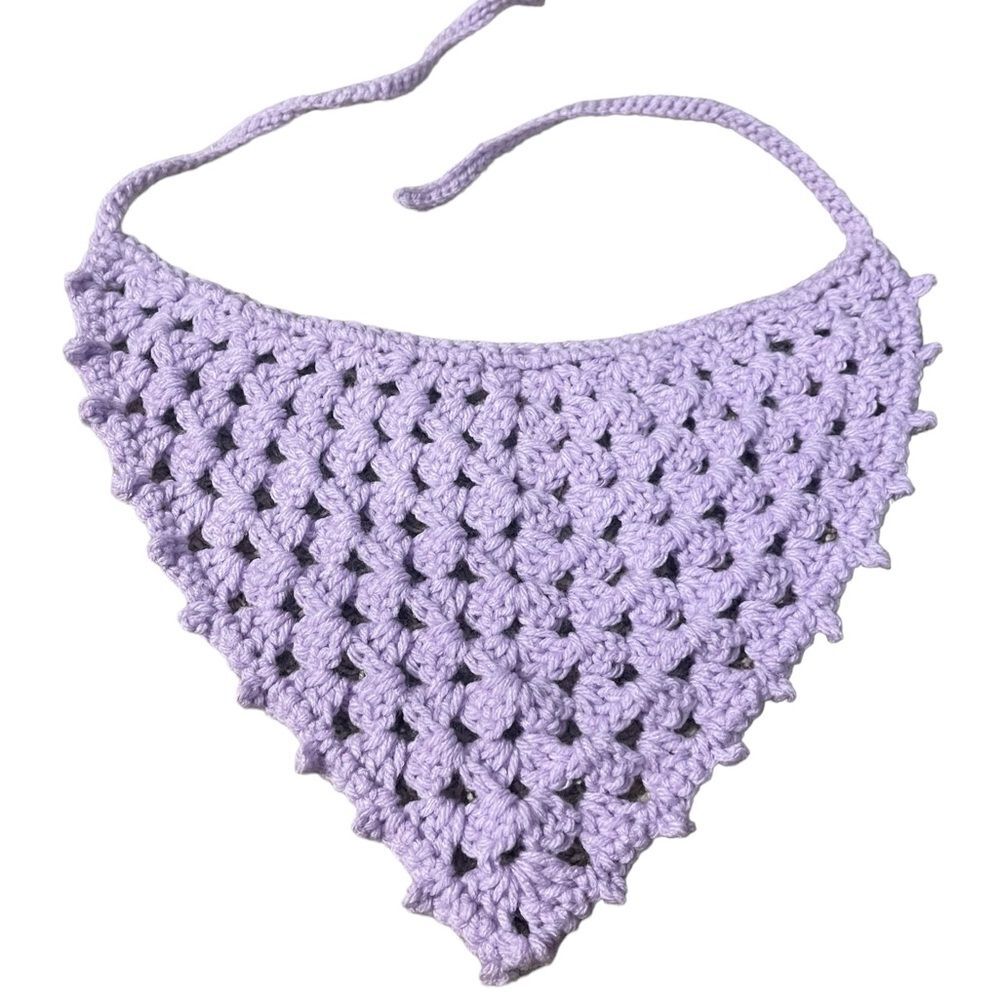 Handmade crochet bandana